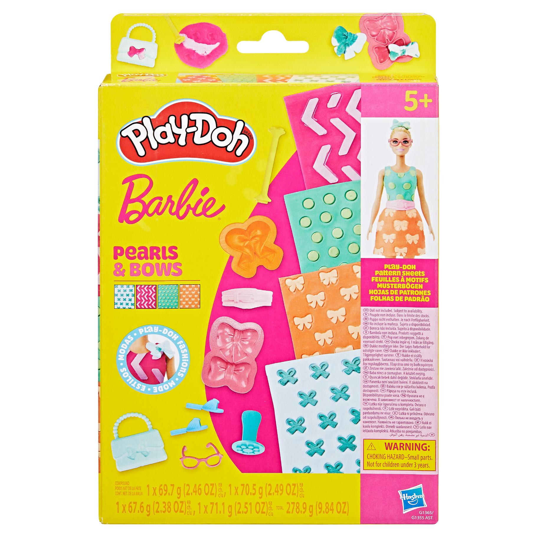 Top1Toys Play-Doh Barbie pearl and bows