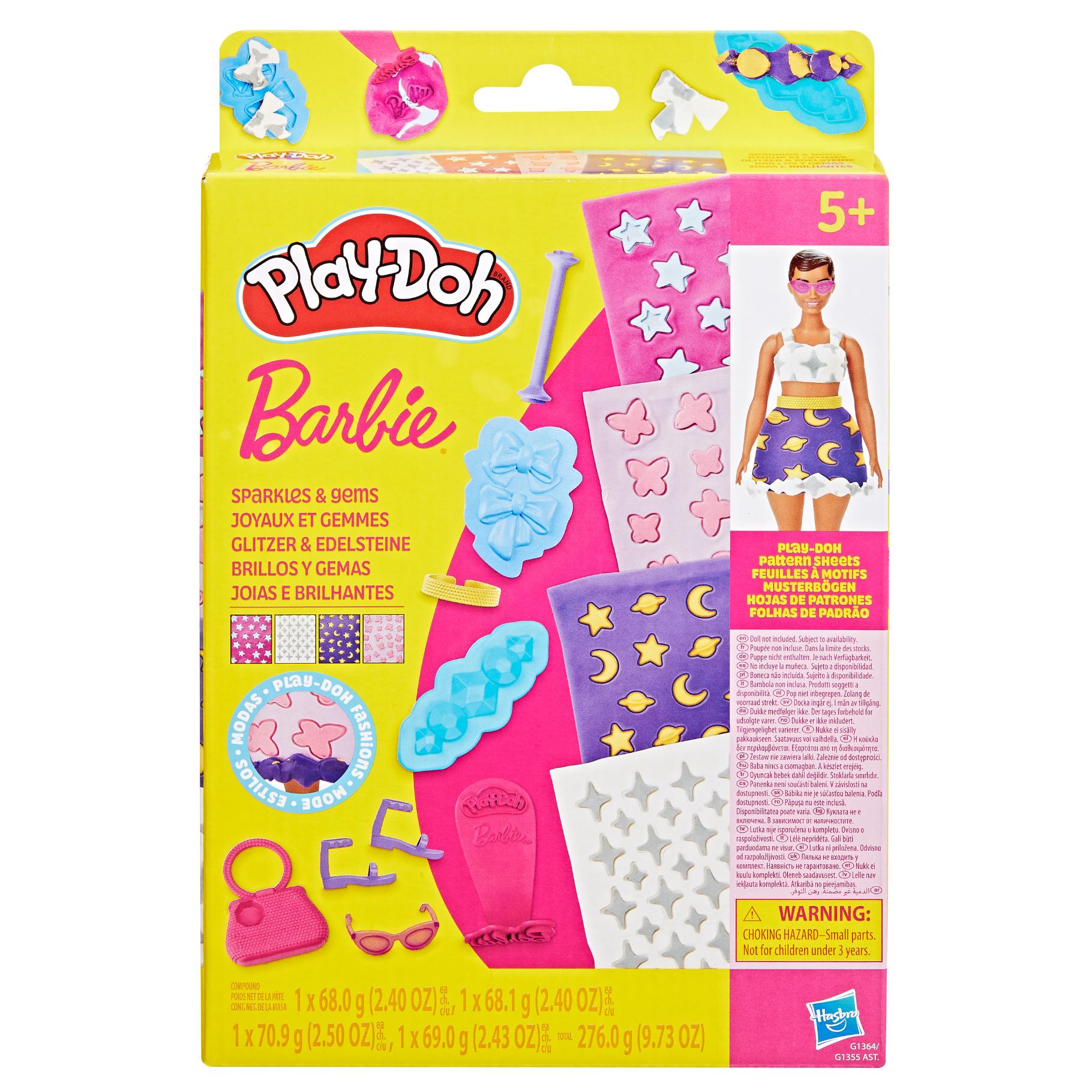 Top1Toys Play-Doh Barbie sparkles and gems