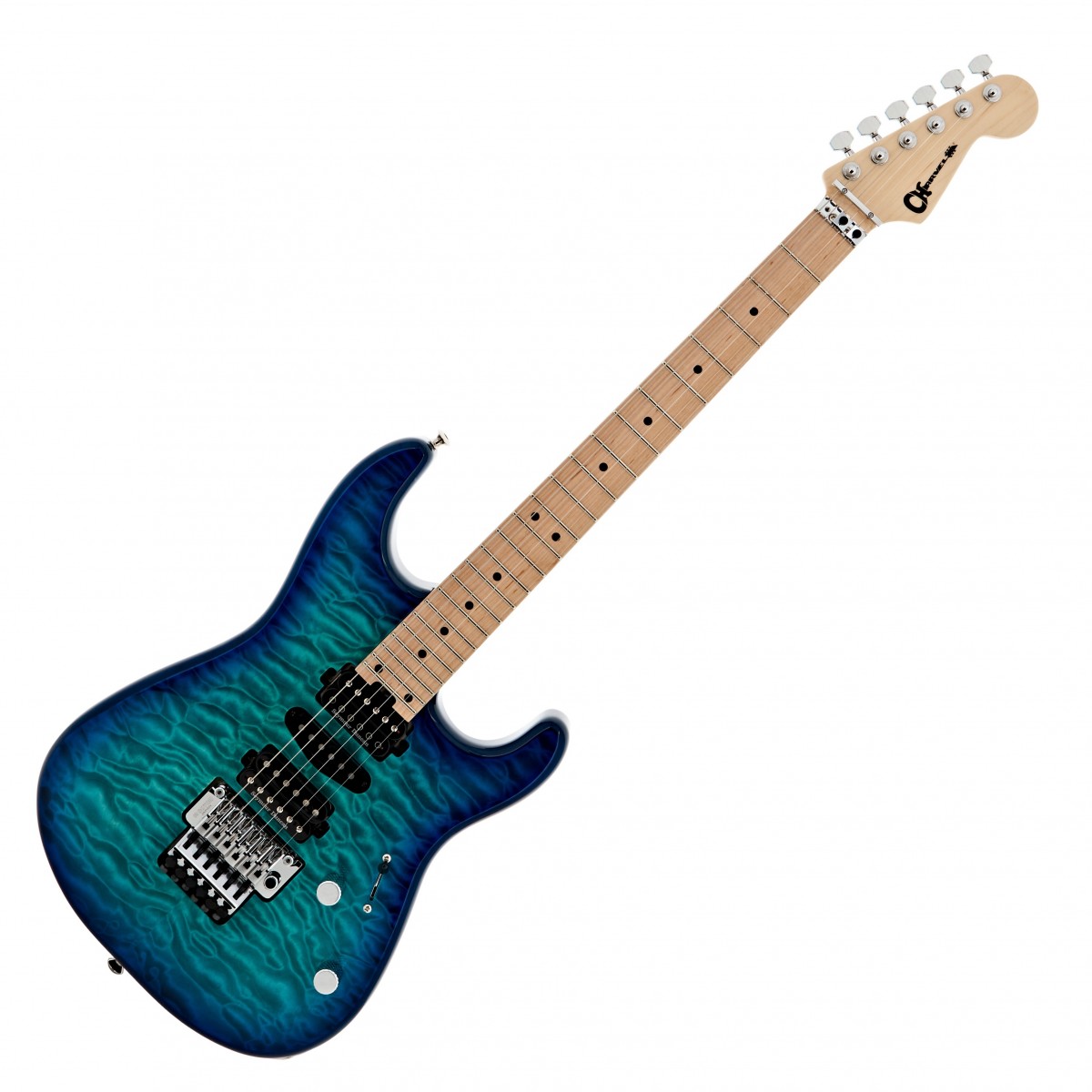 Charvel MJ San Dimas Style 1 HSH FR M QM Caribbean Burst