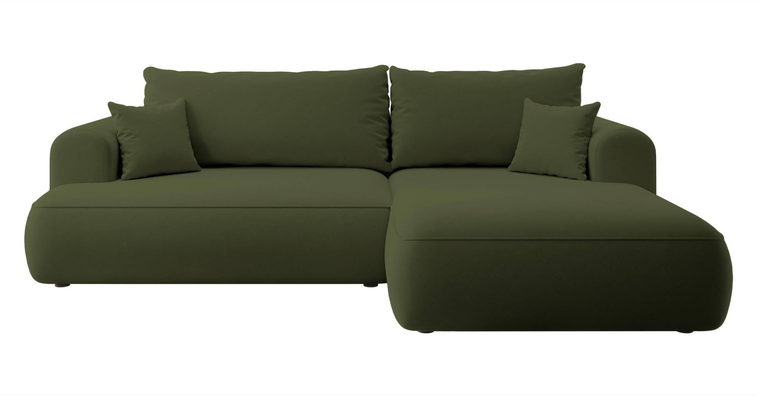 NADUVI Collection Hoekbank Philipa rechts velvet met slaapfunctie | 
