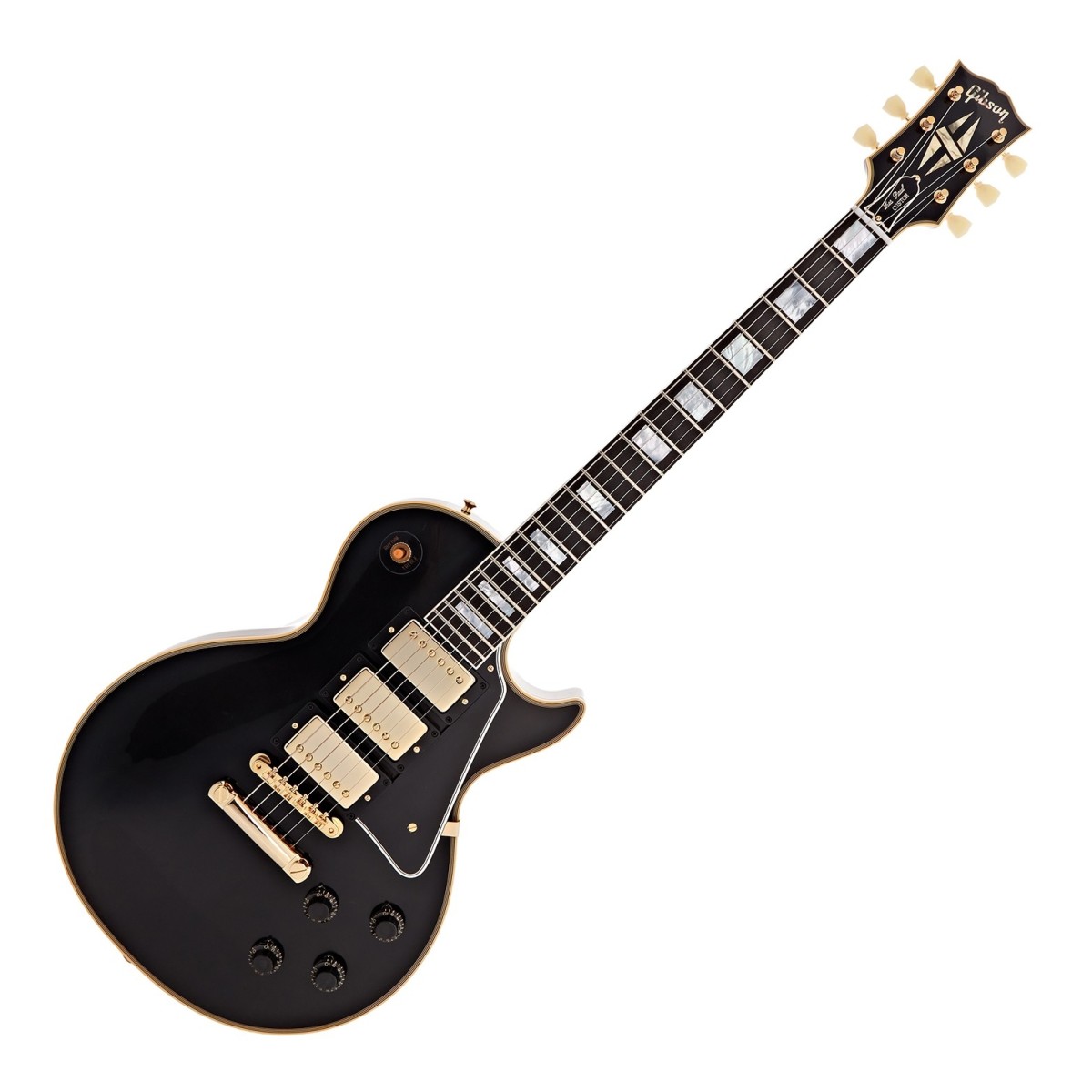 Gibson Custom Shop Gibson Custom 1957 Les Paul Custom Reissue 3-Pickup VOS Ebony #75813
