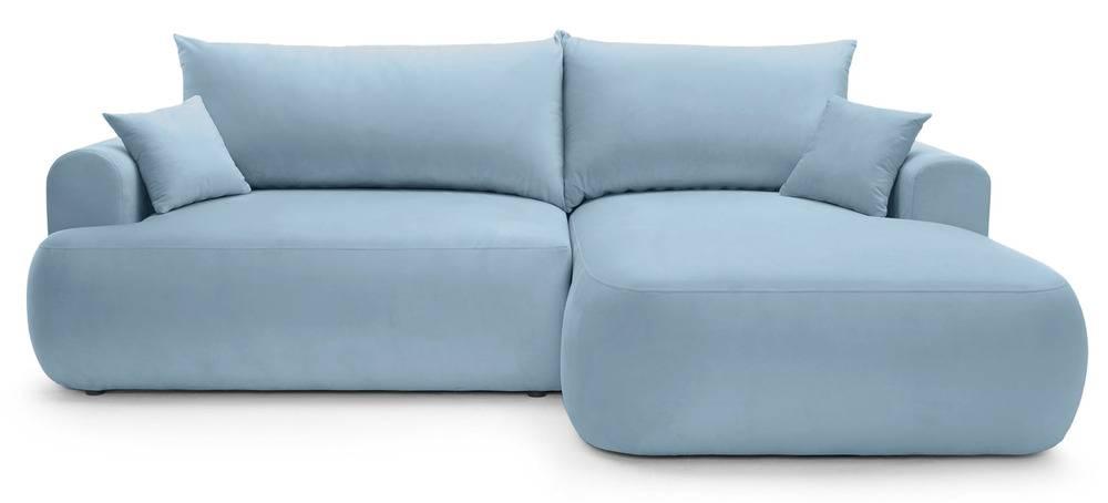 NADUVI Collection Hoekslaapbank Philipa rechts met opbergvak velvet | 