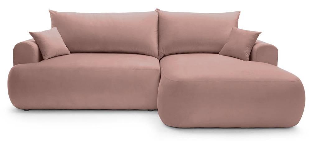 NADUVI Collection Hoekslaapbank Philipa rechts met opbergvak velvet | 