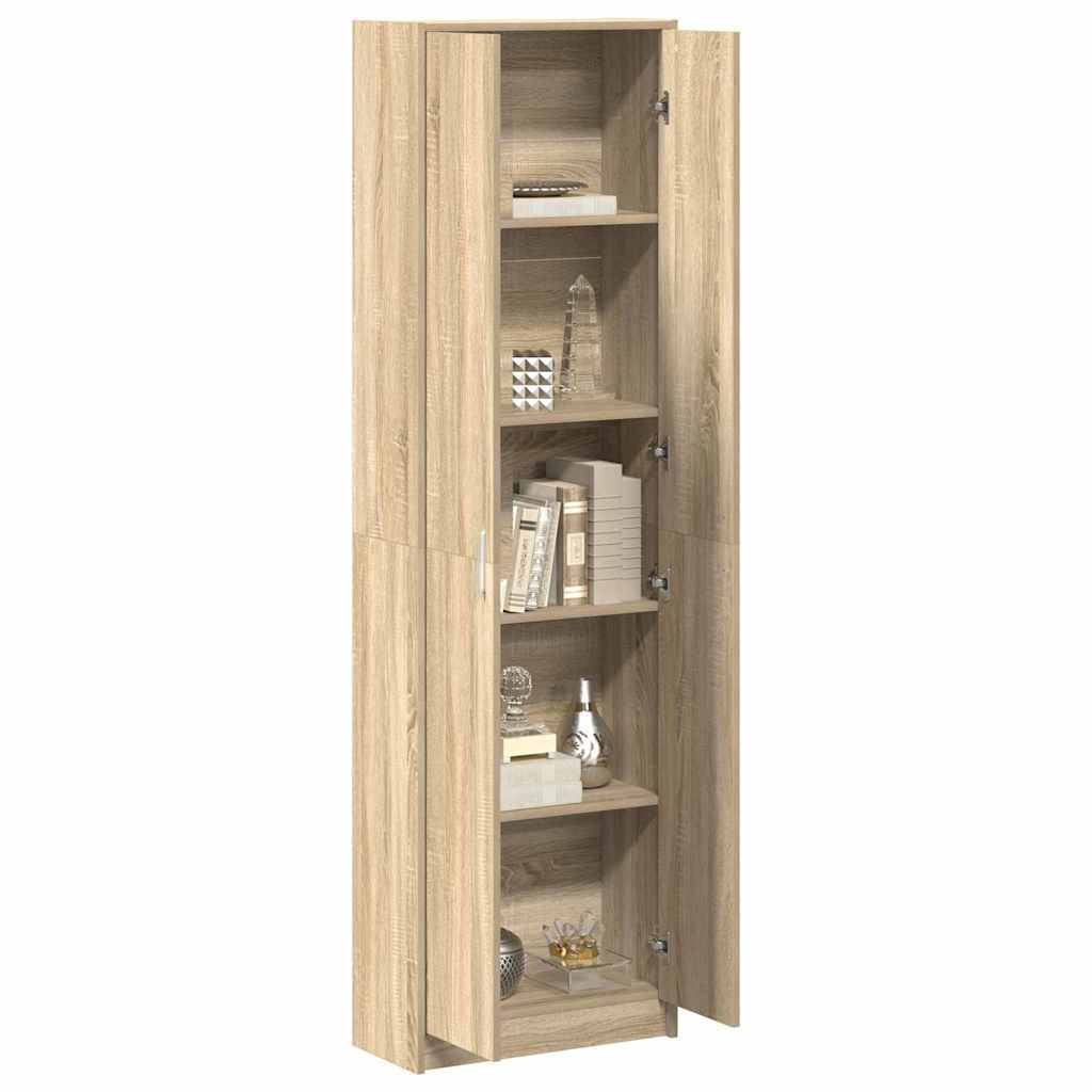 vidaXL Kledingkast Sonoma eiken 55 x 25 x 189 cm Bewerkt hout