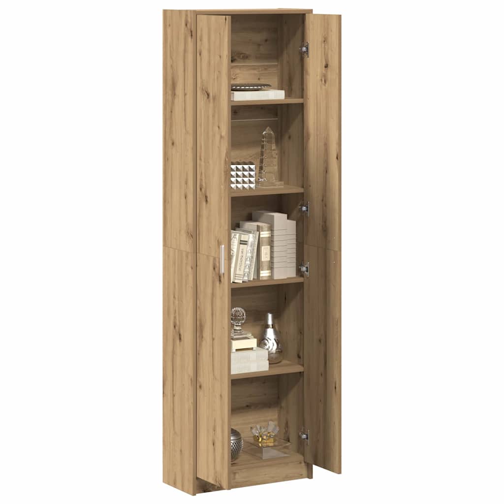 vidaXL Kledingkast met plank artisanaal eikenkleurig 55 x 25 x 189 cm