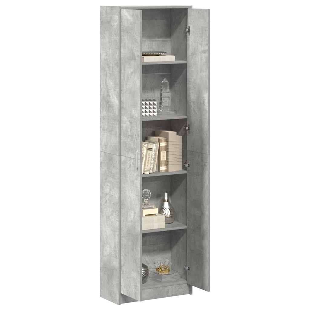 vidaXL Kledingkast met plank Betongrijs 55 x 25 x 189 cm Bewerkt hout