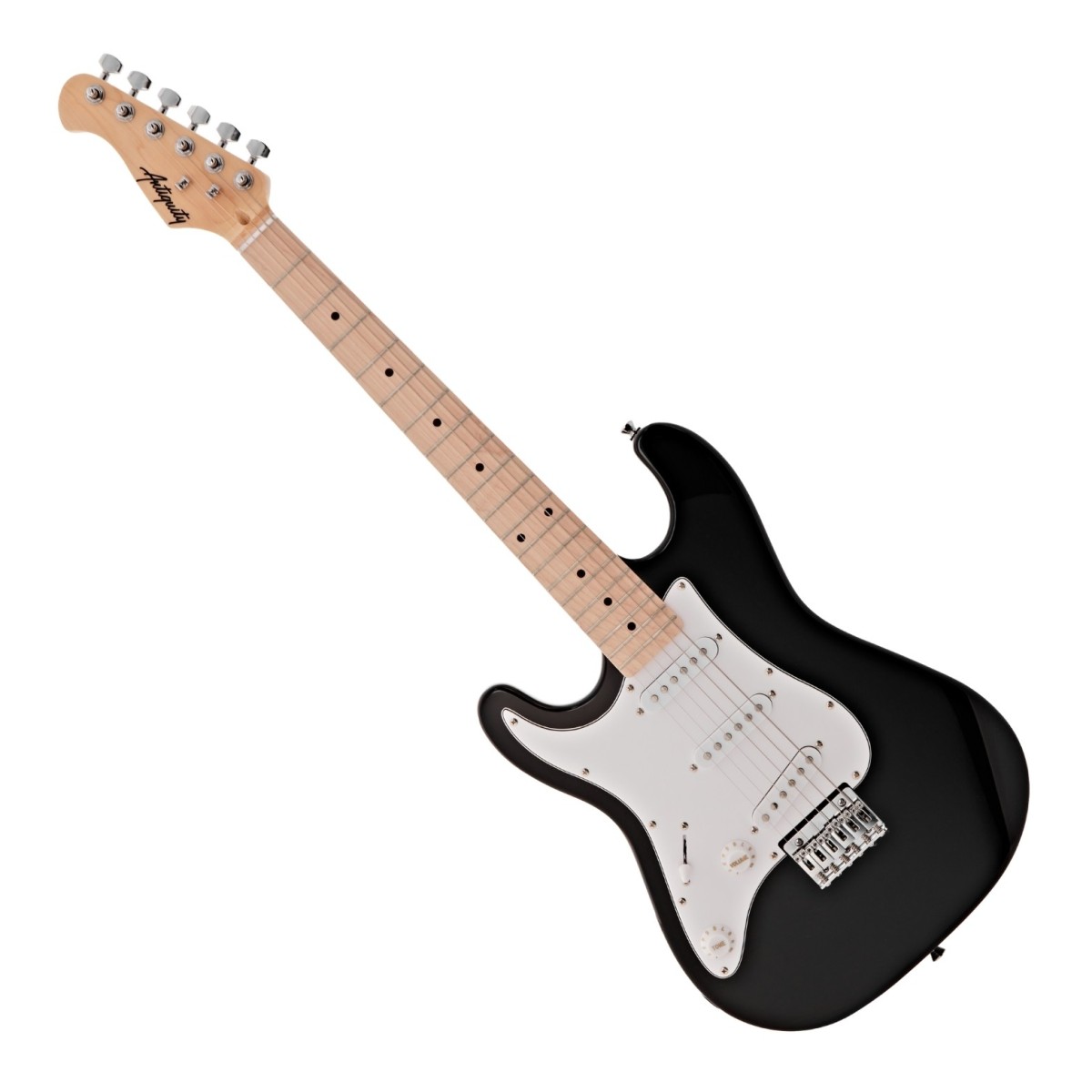 Antiquity ST1 Mini 3/4 Size Left Handed Electric Guitar Black