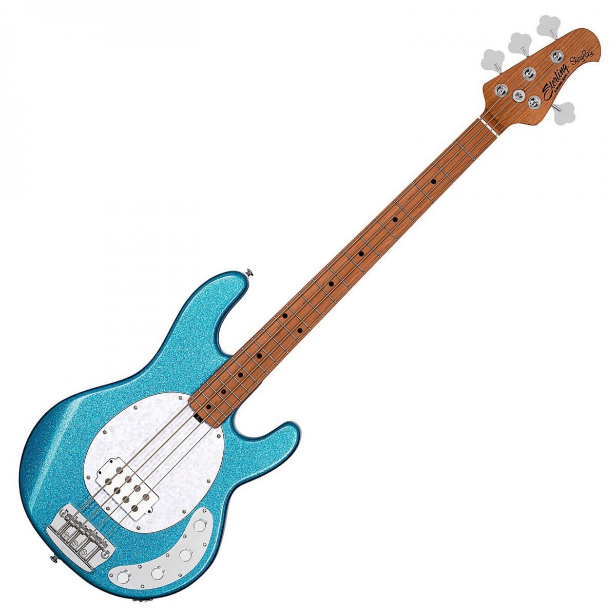 Sterling by Music Man Sterling StingRay RAY34 Bass Blue Sparkle