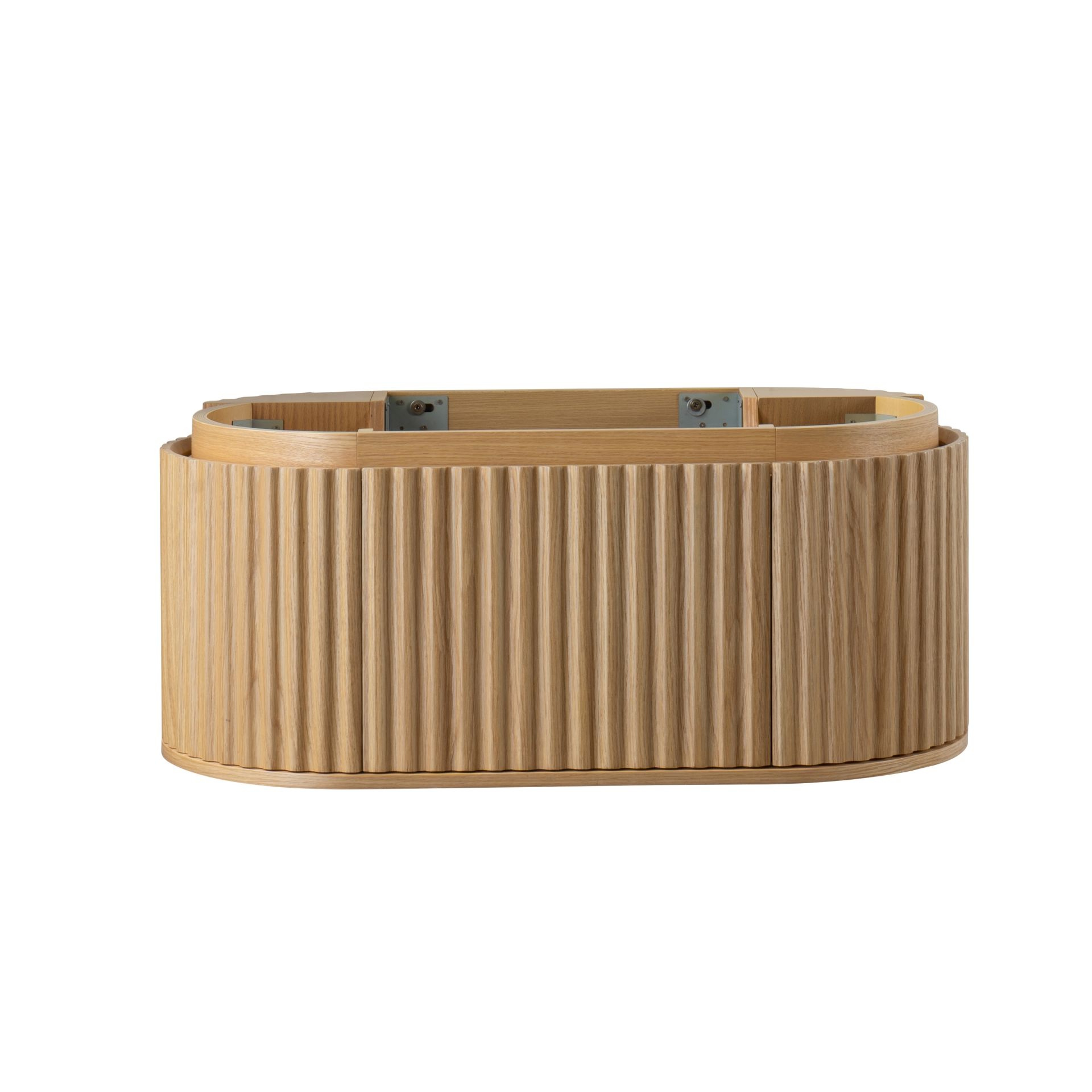 BWS Wastafelonderkast  Benthe 1 Lade Greeploos Soft Close 99x42x52,5 cm Naturel Eiken