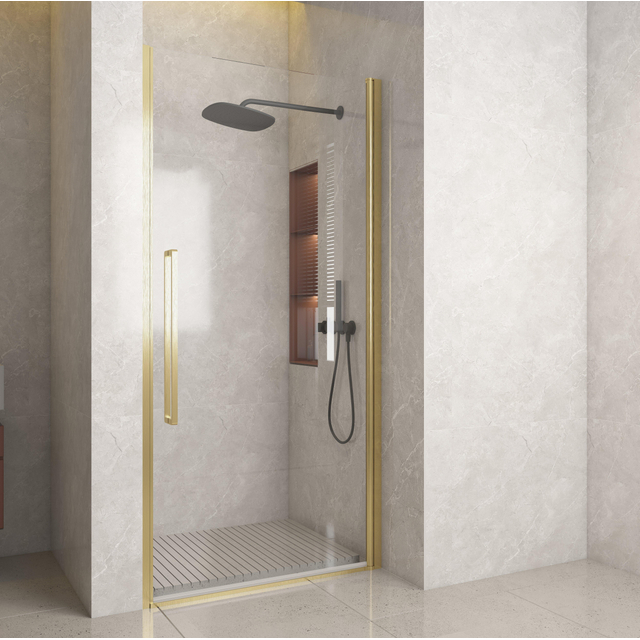 Aqua Vista Pisa Giro de Luxe front draaideur 90x200 cm Brushed YT R-QP-GX90-BYT