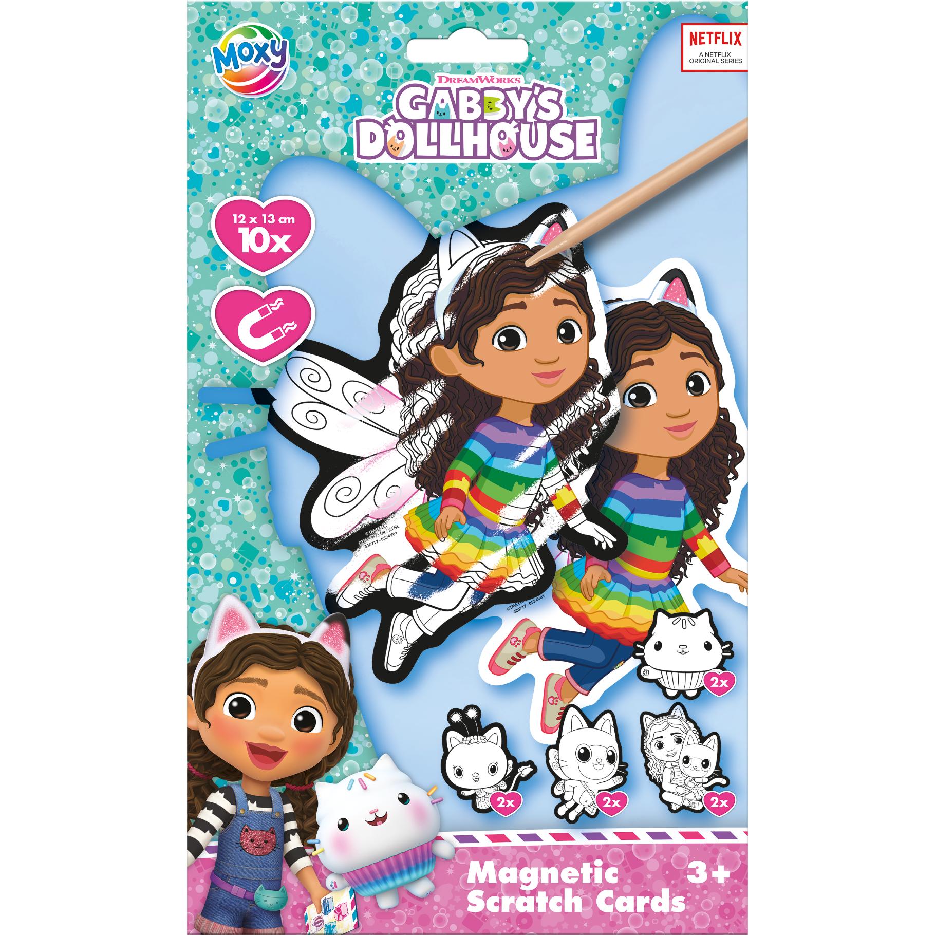 Top1Toys Gabby's Dollhouse scratch magneten 10 delig