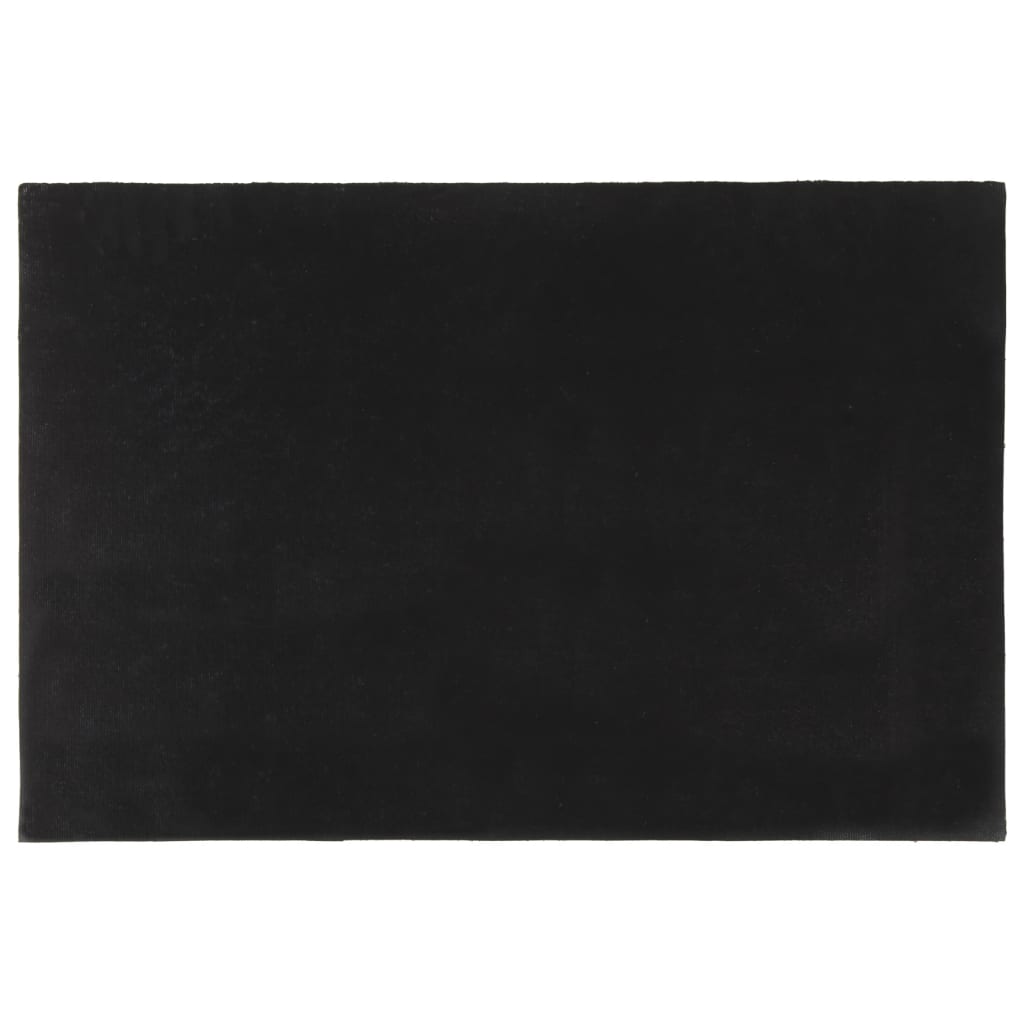 vidaXL Deurmat 60x90 cm getufte kokosvezel zwart