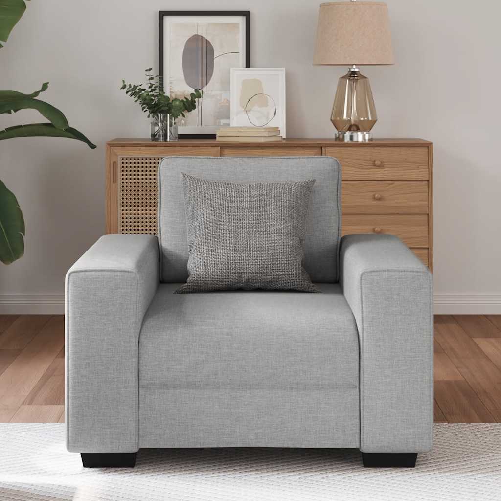 vidaXL Sofastoel Wolkgrijs 60 cm Stof
