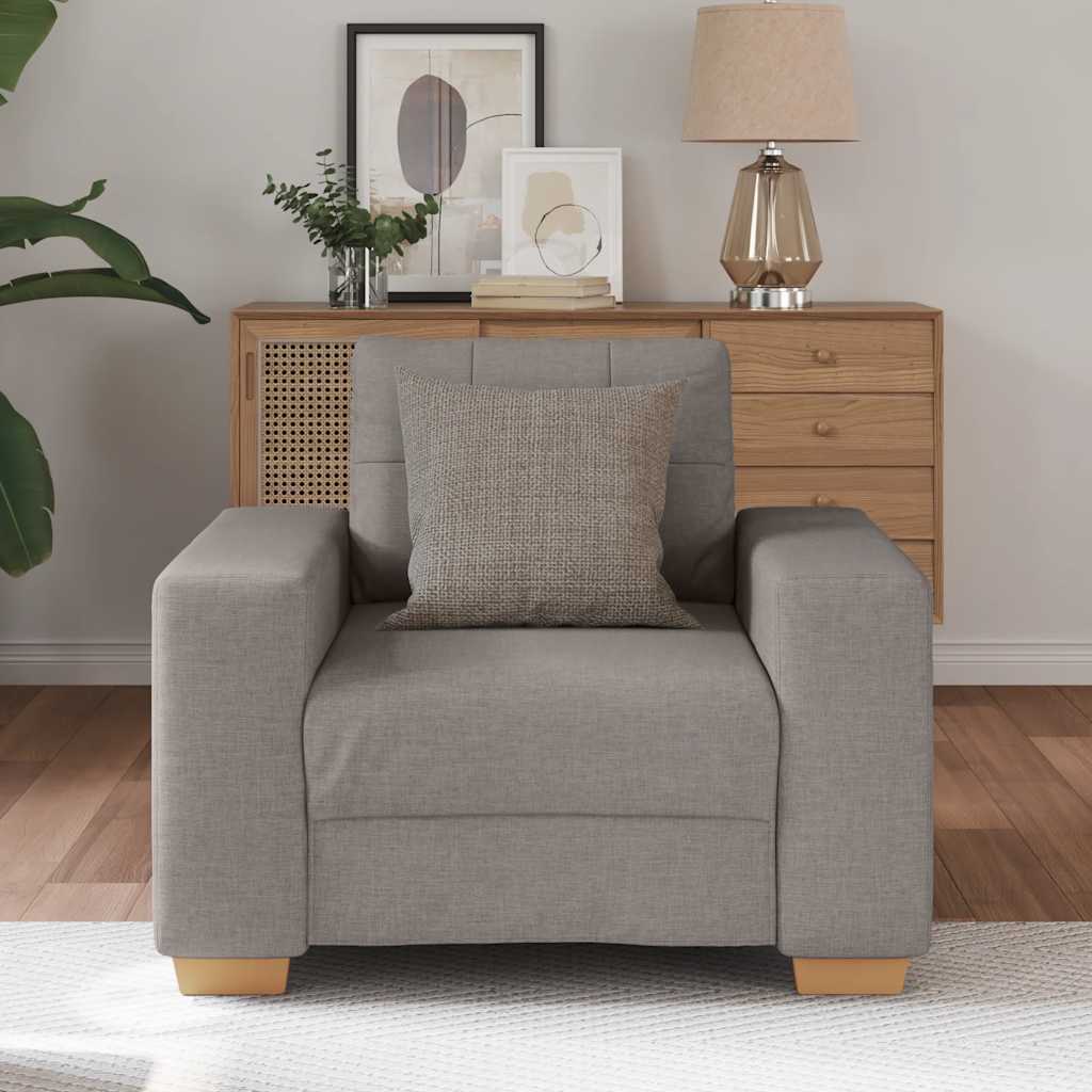 vidaXL Sofastoel Taupe 60 cm Stof