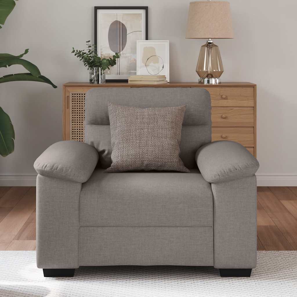 vidaXL Sofastoel Taupe 60 cm Stof