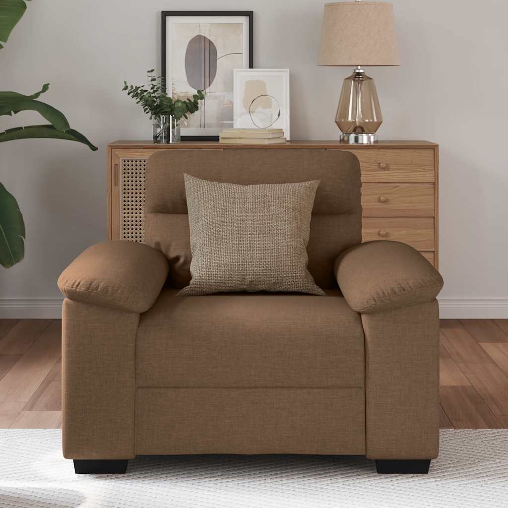 vidaXL Sofastoel Bruin 60 cm Stof