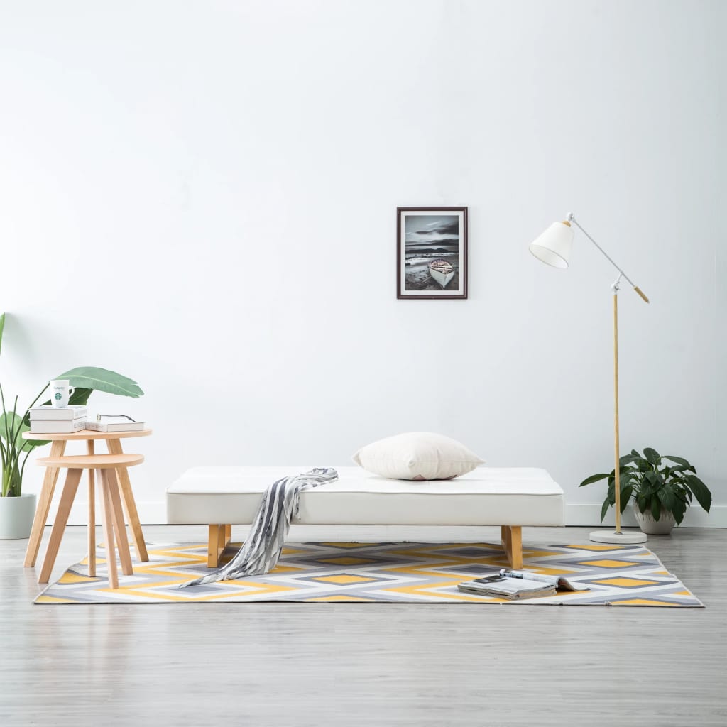 vidaXL Slaapbank kunstleer wit