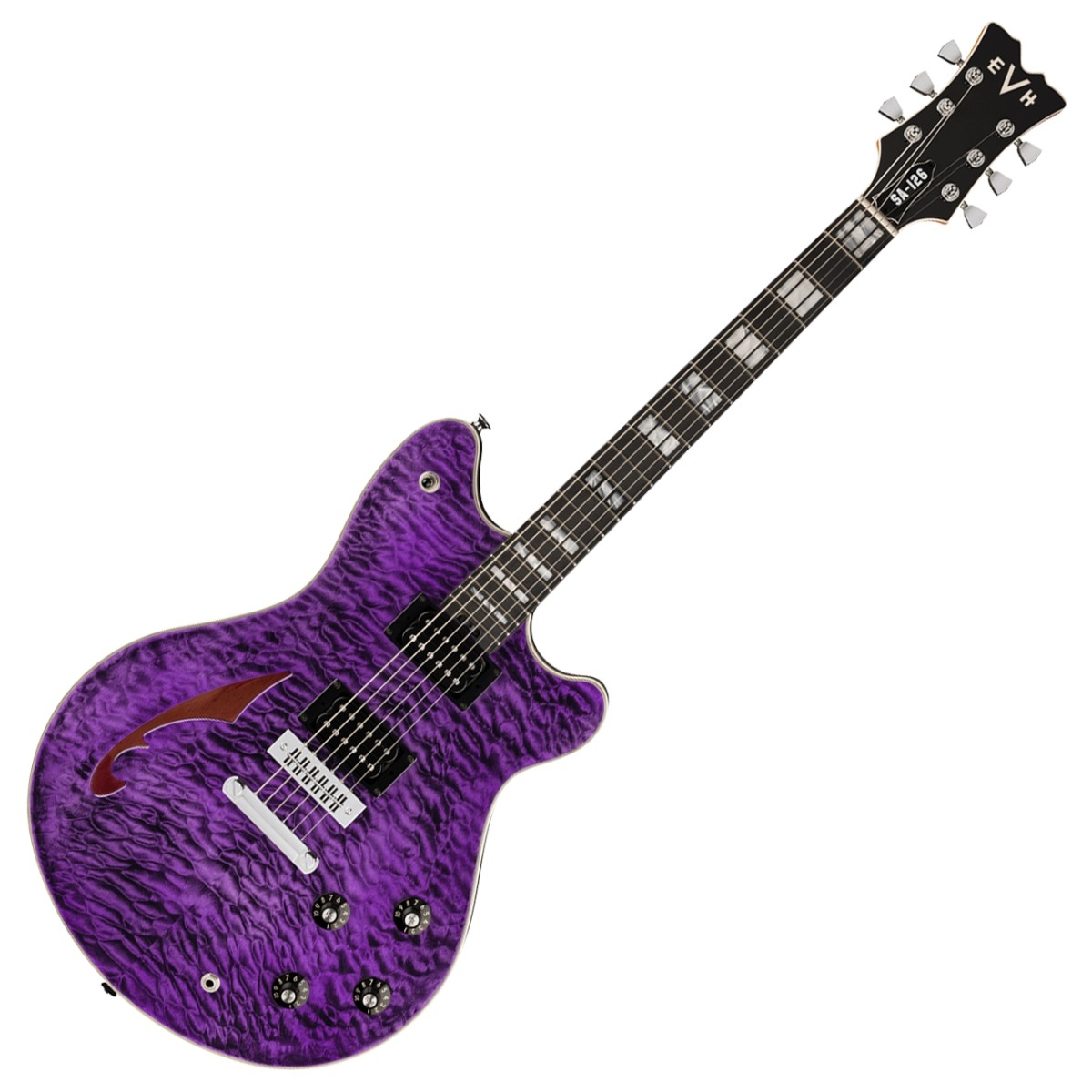 EVH SA-126 Special QM Transparent Purple Electric Guitar