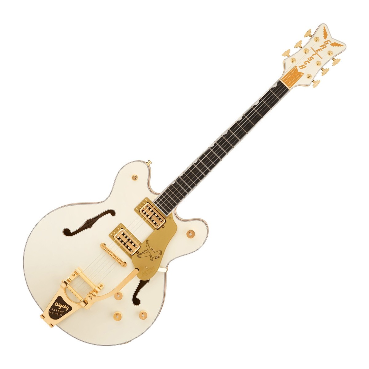 Gretsch Grestch Falcon Center Block LTD with String-Thru Bigsby and Gold Hardware EB Vintage White