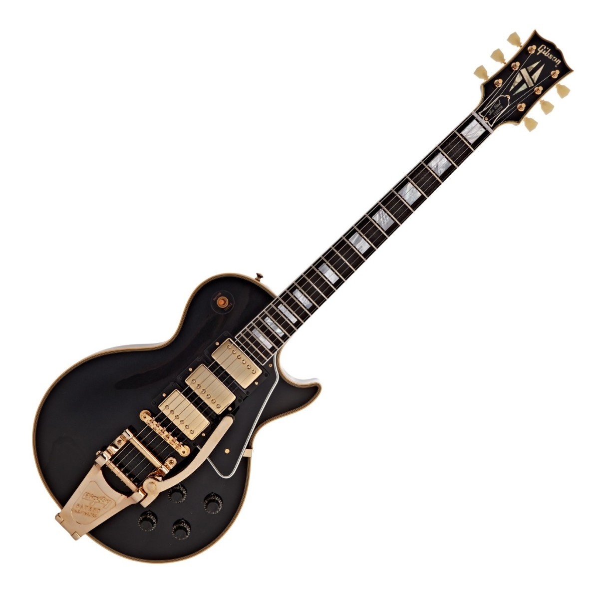Gibson Custom Shop Gibson Custom 1957 Les Paul Custom Reissue 3-Pickup Bigsby VOS Ebony #751150