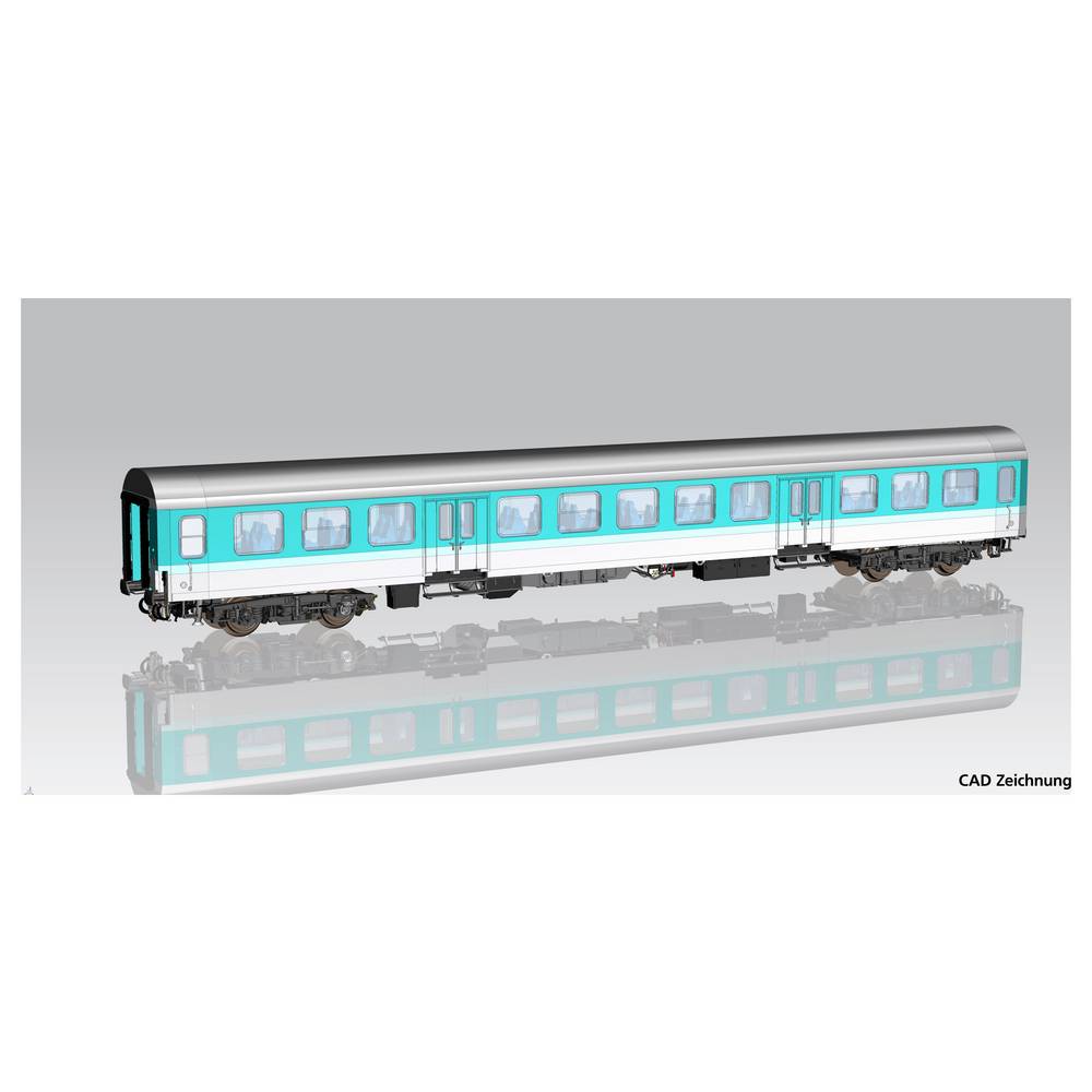 Piko H0 28007 H0 Halberstadter middenrijtuig mintgroen 1e/2e klas van de DB AG