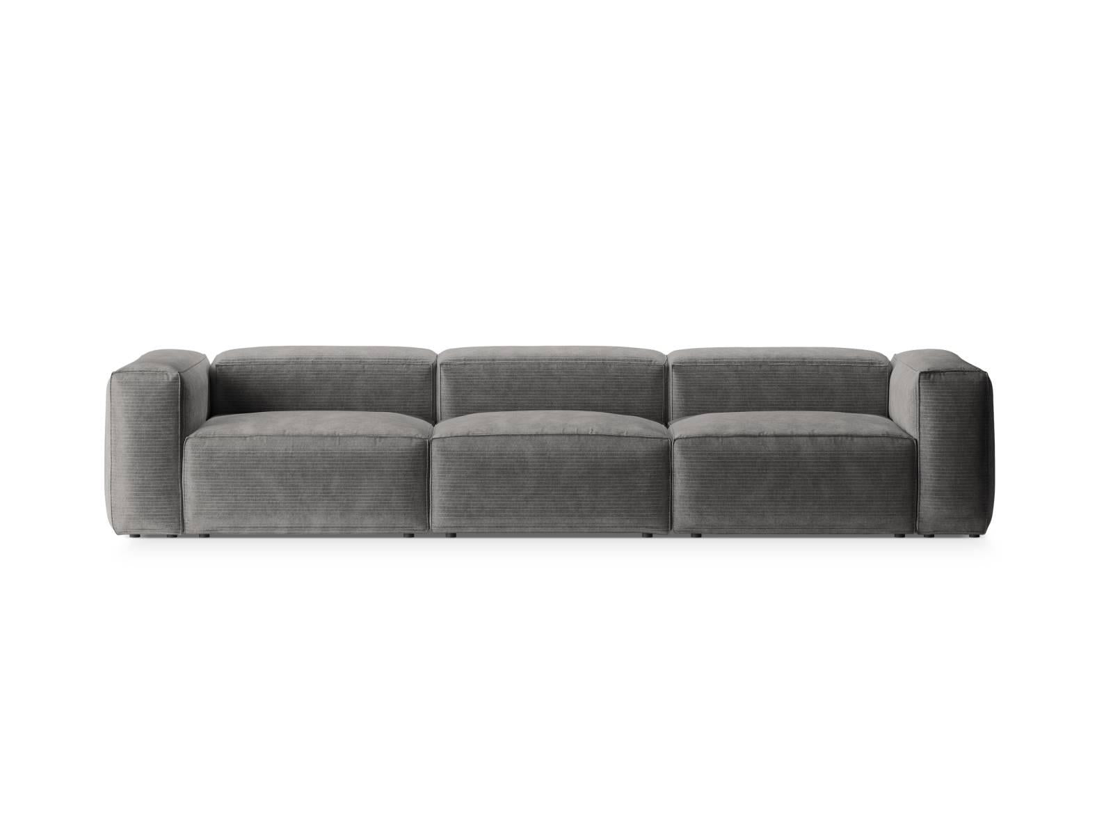 Cosmopolitan Design 4-zitsbank Bergamo ribstof | 