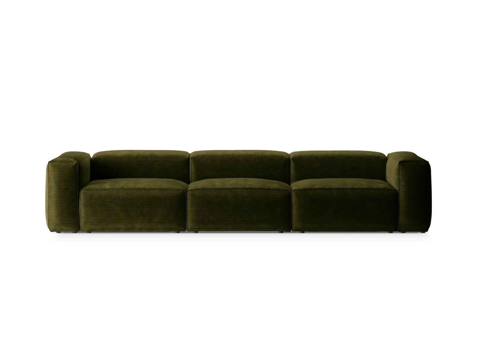 Cosmopolitan Design 4-zitsbank Bergamo ribstof | 