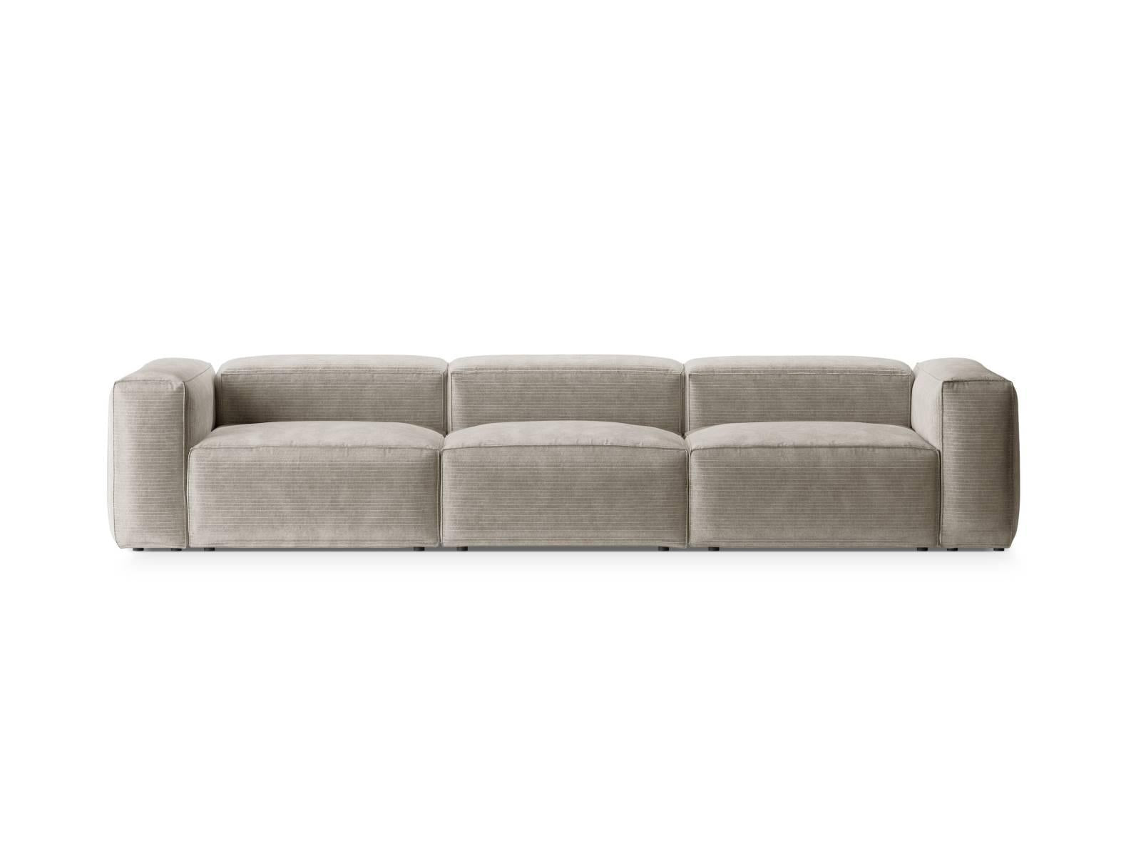 Cosmopolitan Design 4-zitsbank Bergamo ribstof | 