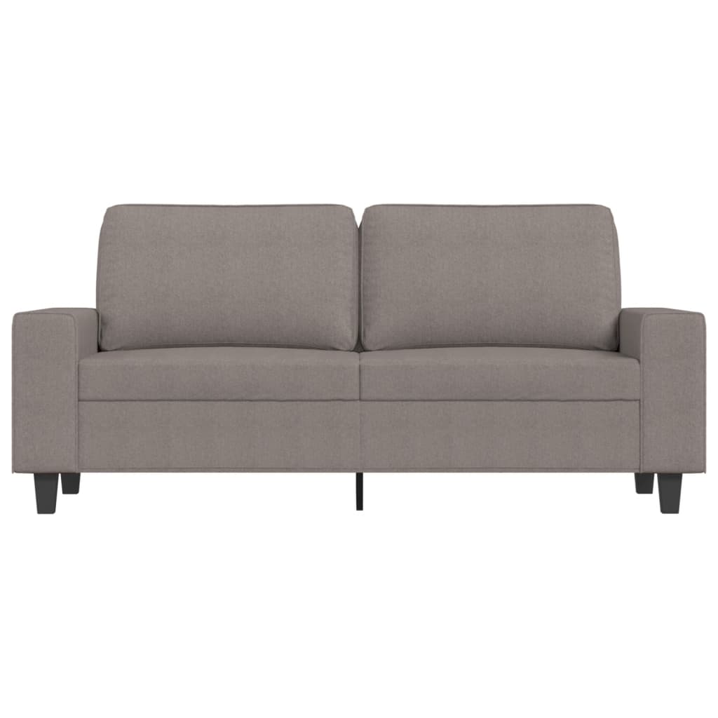 vidaXL Tweezitsbank 140 cm stof taupe