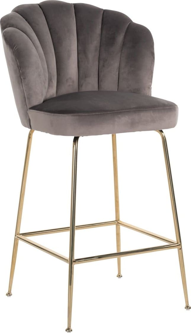 Barstoel Pippa stone velvet