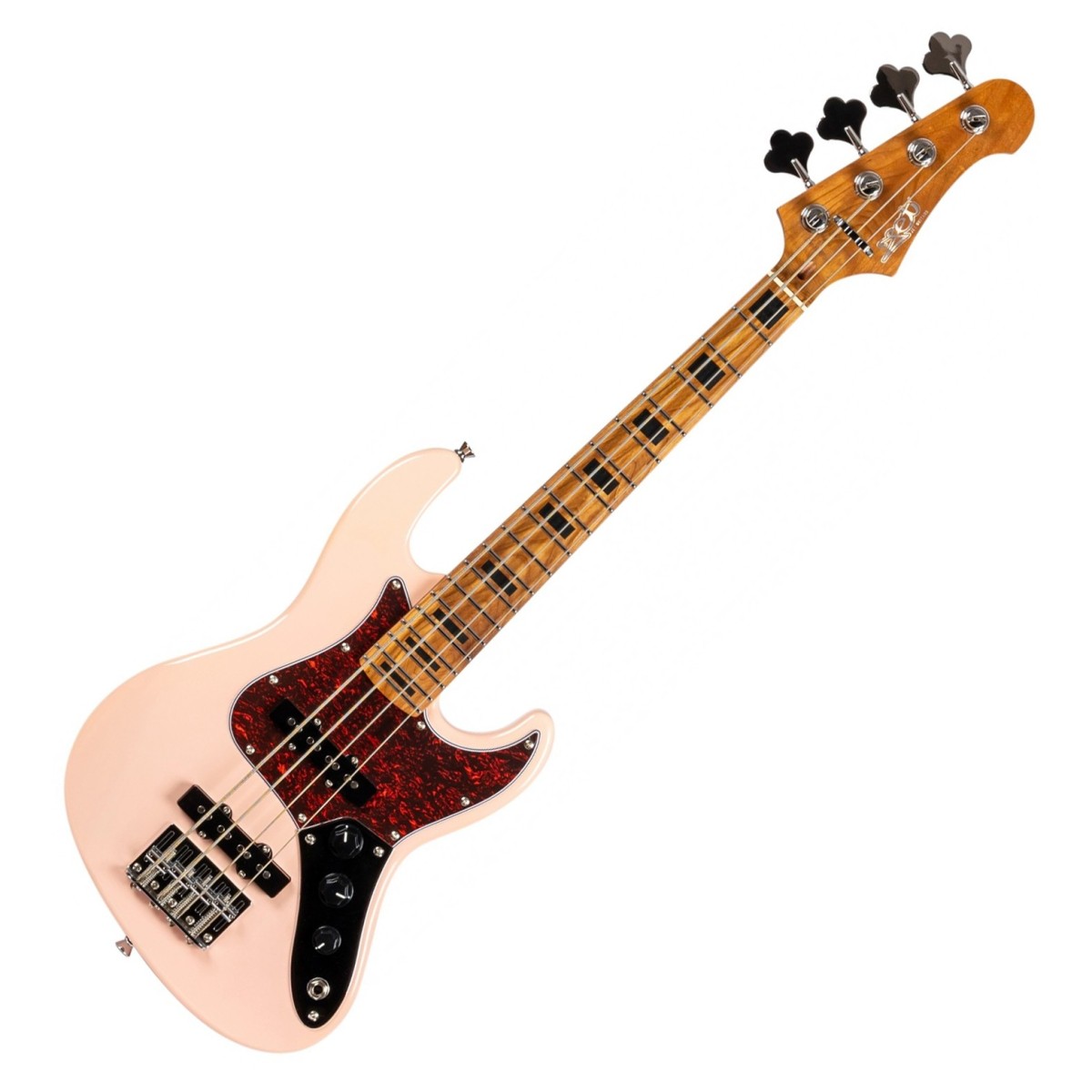 JET Guitars JET JB Travel Bass Guitar Pink