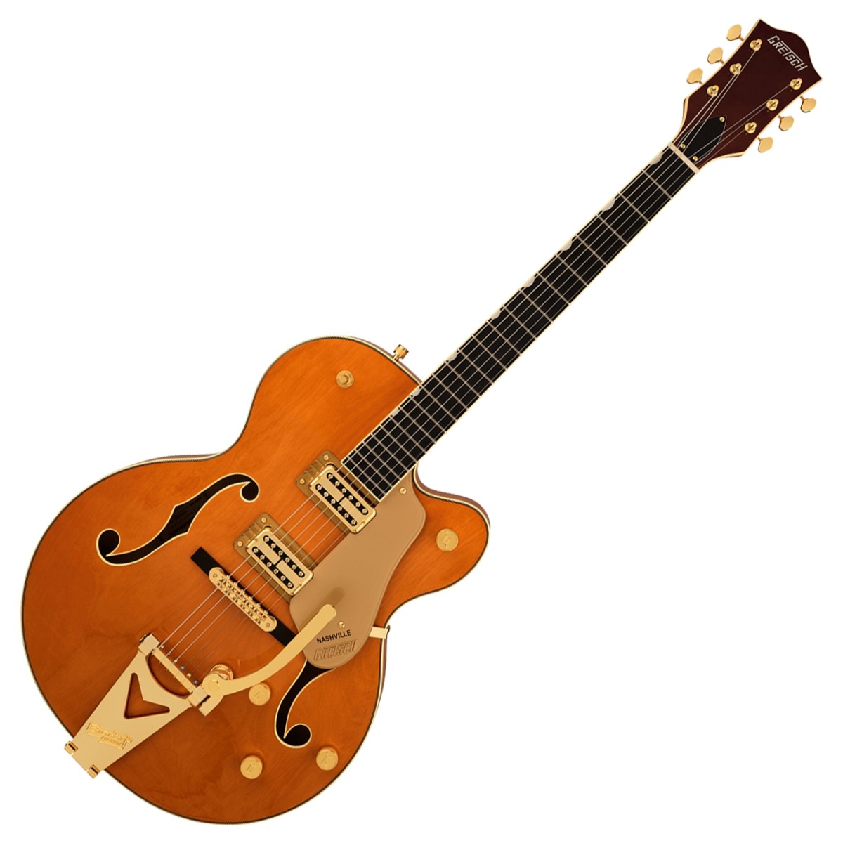 Gretsch Grestch Synchromatic Nashville Hollow Body Single-Cut with Bigsby EB 50s Orange Stain