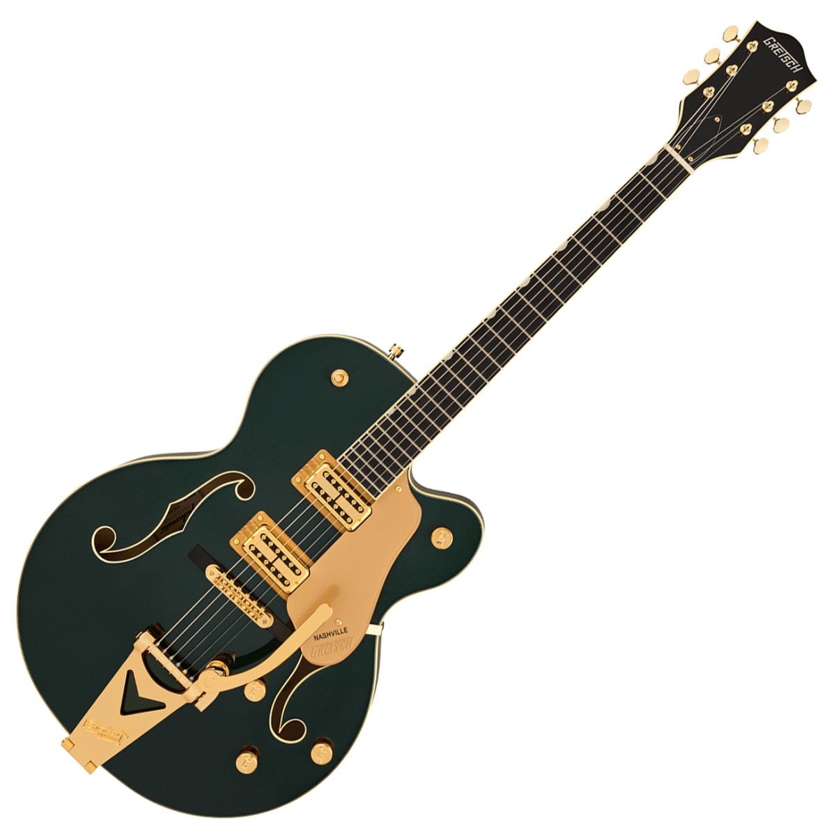 Gretsch Grestch Synchromatic Nashville Hollow Body Single-Cut with Bigsby EB Cadillac Green
