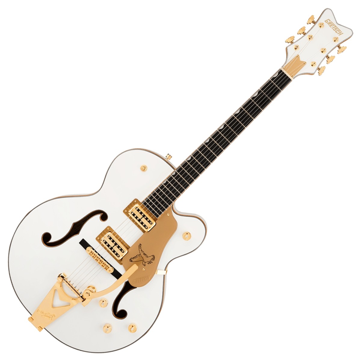 Gretsch Grestch Synchromatic Falcon Hollow Body Single-Cut with Bigsby EB Snowcrest White