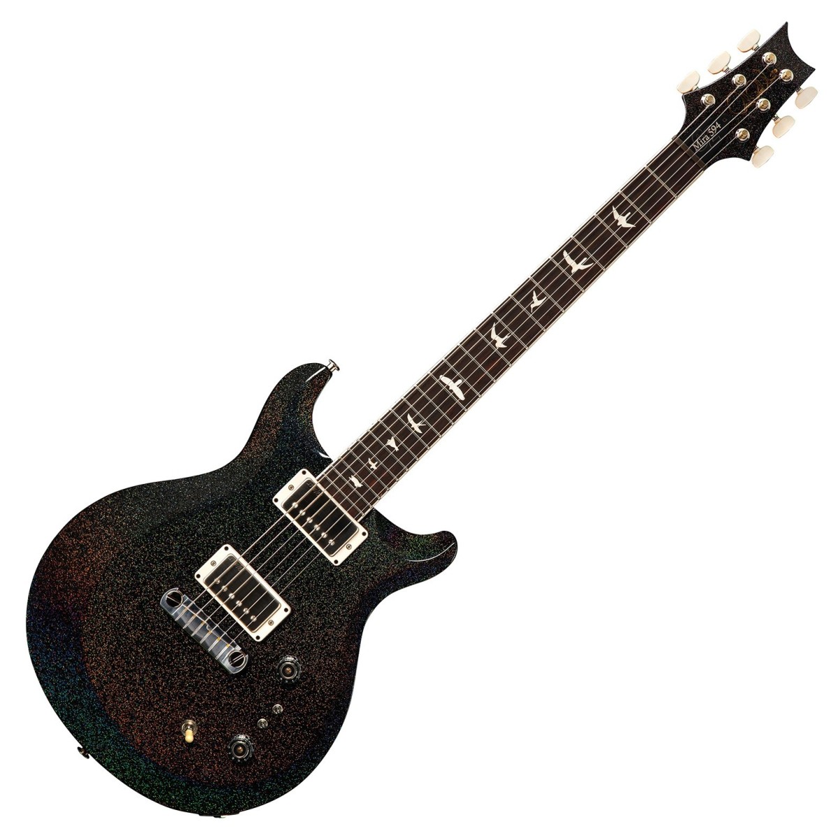 Paul Reed Smith PRS S2 Mira 594 Gloss Black Rainbow Holoflake