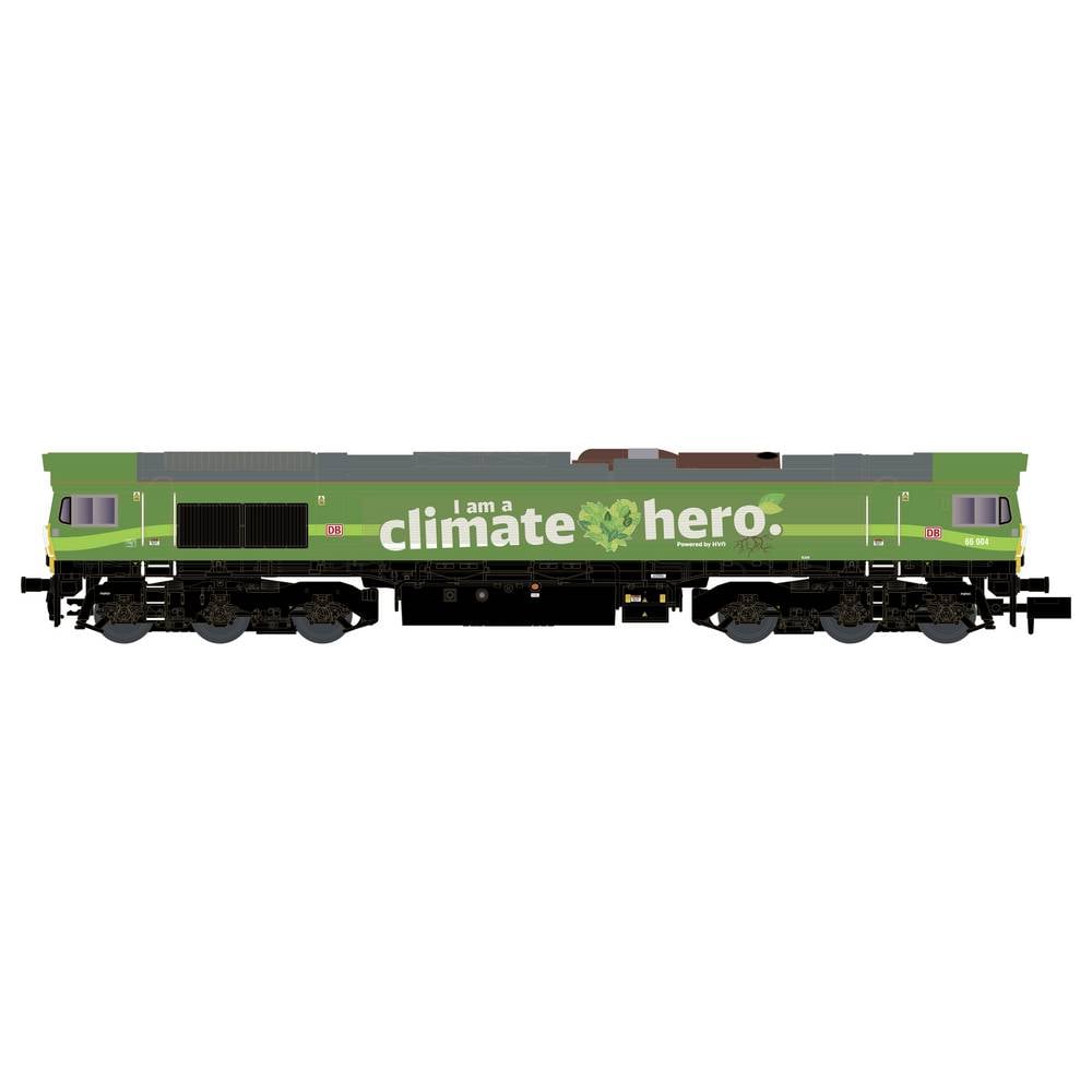 KATO K10835 N diesellocomotief Class 66 DB Cargo/Climate Hero, EP.VI.