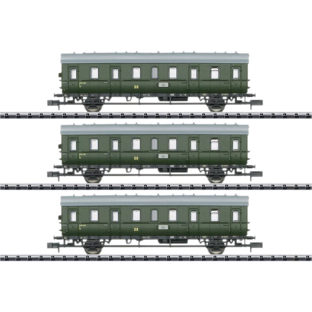 MiniTrix 18277 N set van 3 personenrijtuigen van de DR