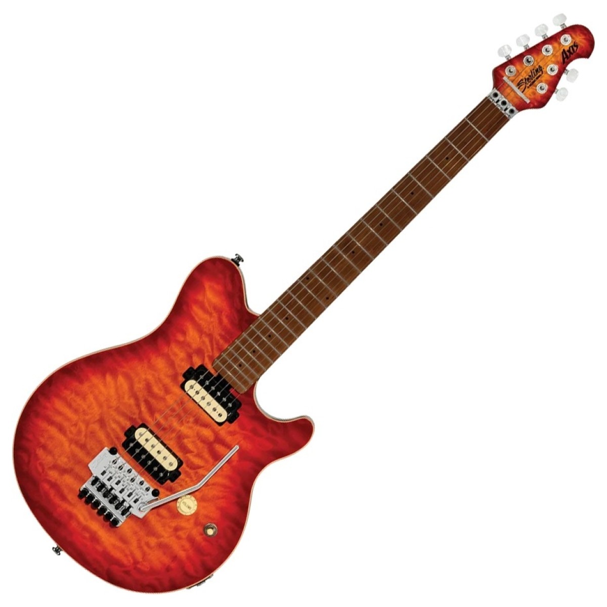 Sterling by Music Man Sterling Axis AX50 Quilted Maple Lava Burst