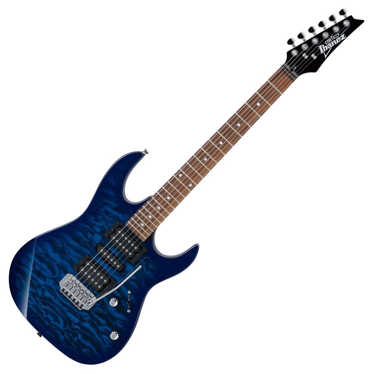 Ibanez GRX70QA GIO Trans Blue Burst - Ex Demo