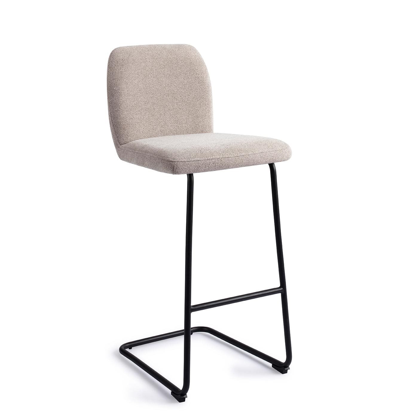 Jesper Home Barkruk Ikata Arch Black - Pretty Plaster (zithoogte 75cm)