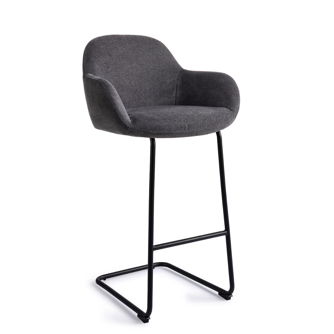 Jesper Home Barkruk Kushi Arch Black - Black-Out (zithoogte 78cm)