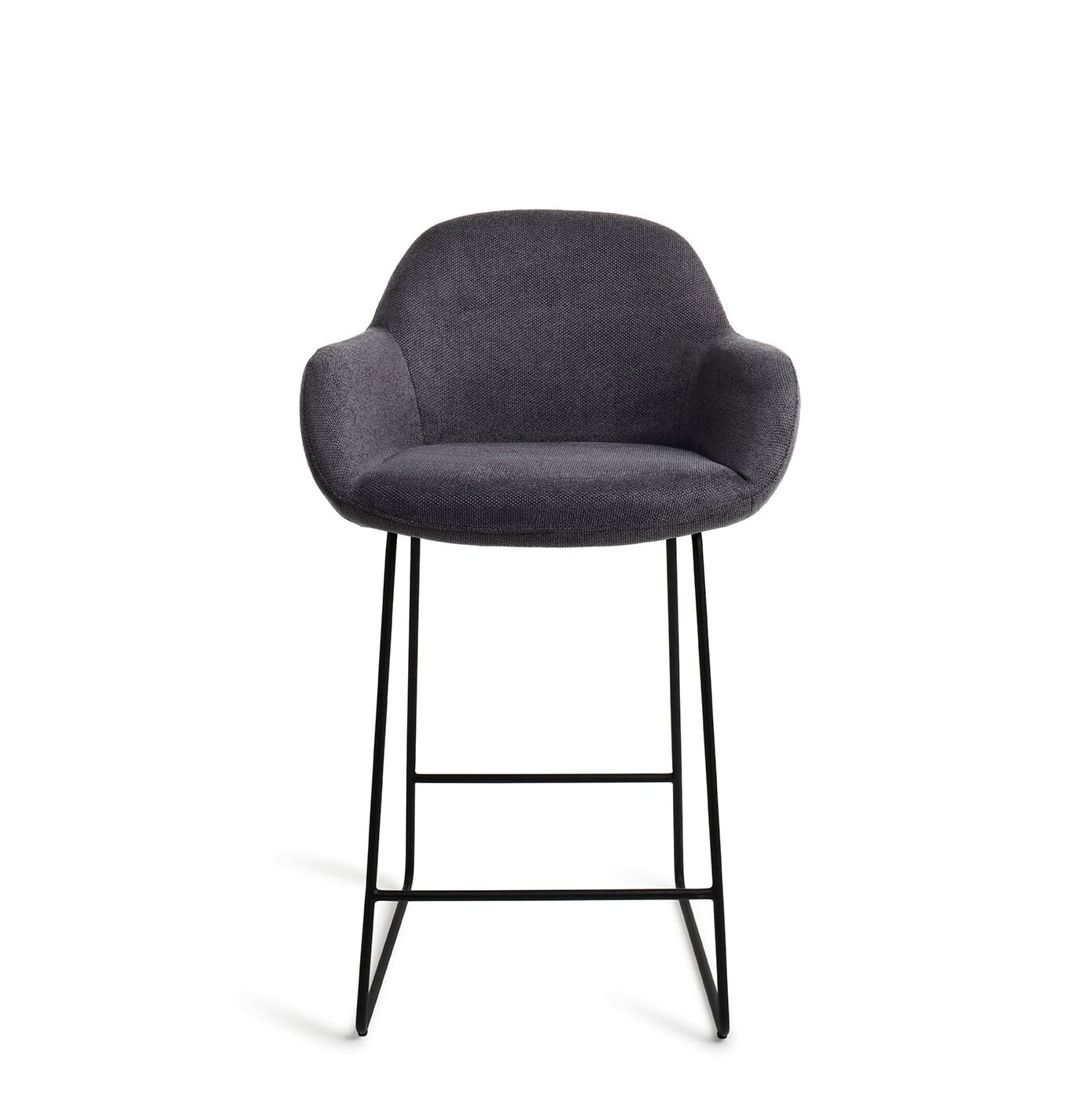 Jesper Home Barkruk Kushi Slide Black - Black-Out (zithoogte 67cm)
