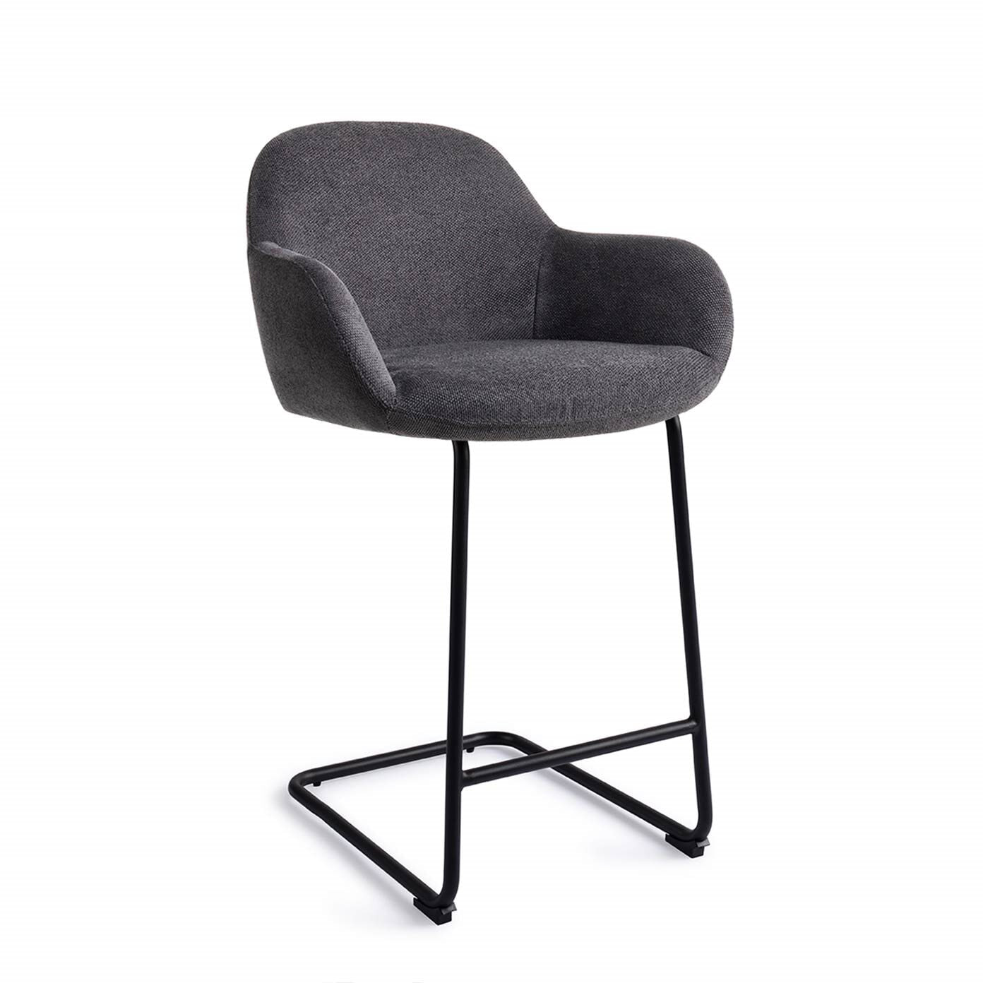 Jesper Home Barkruk Kushi Arch Black - Black-Out (zithoogte 68cm)