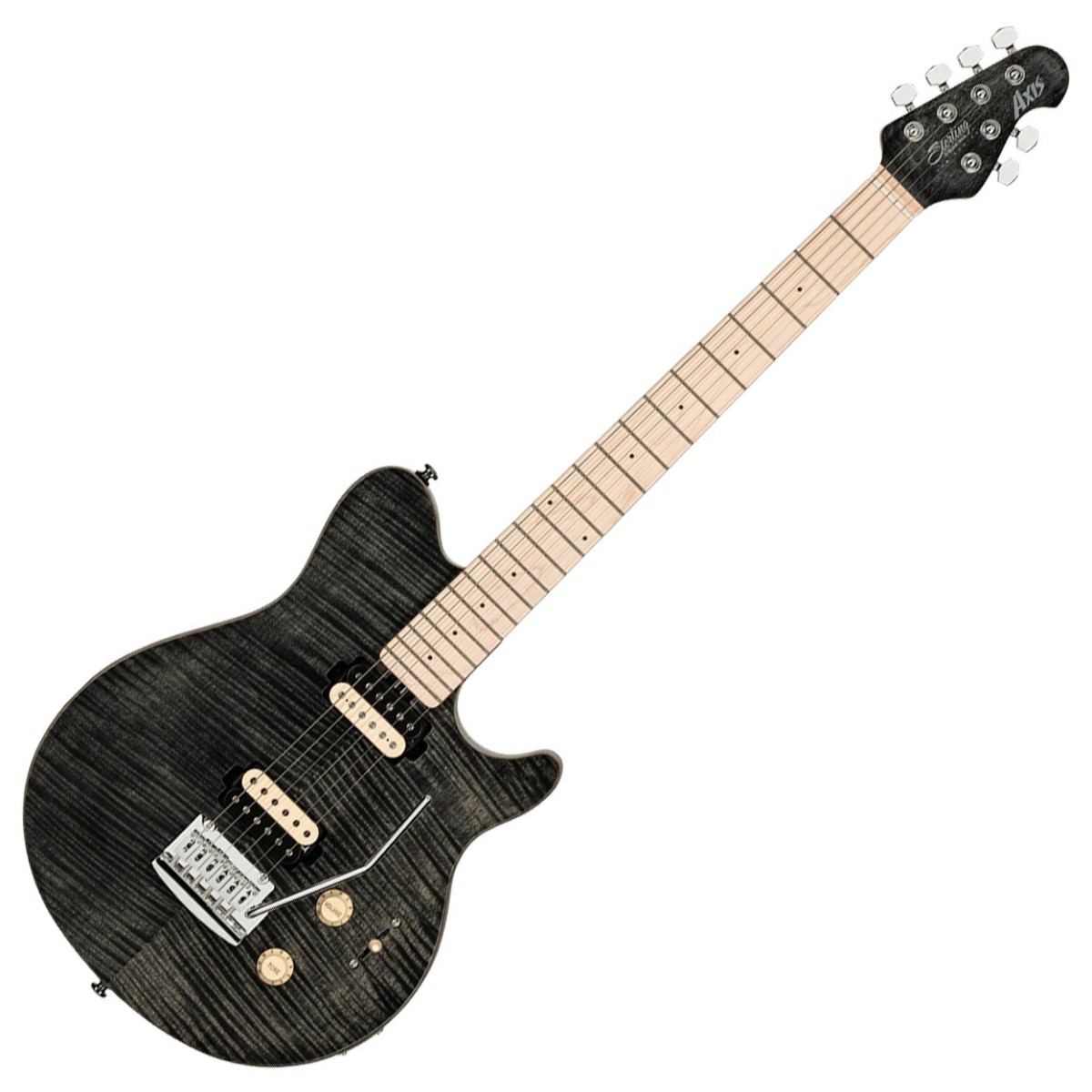 Sterling by Music Man Sterling Axis AX3 Flame Maple Trans Black