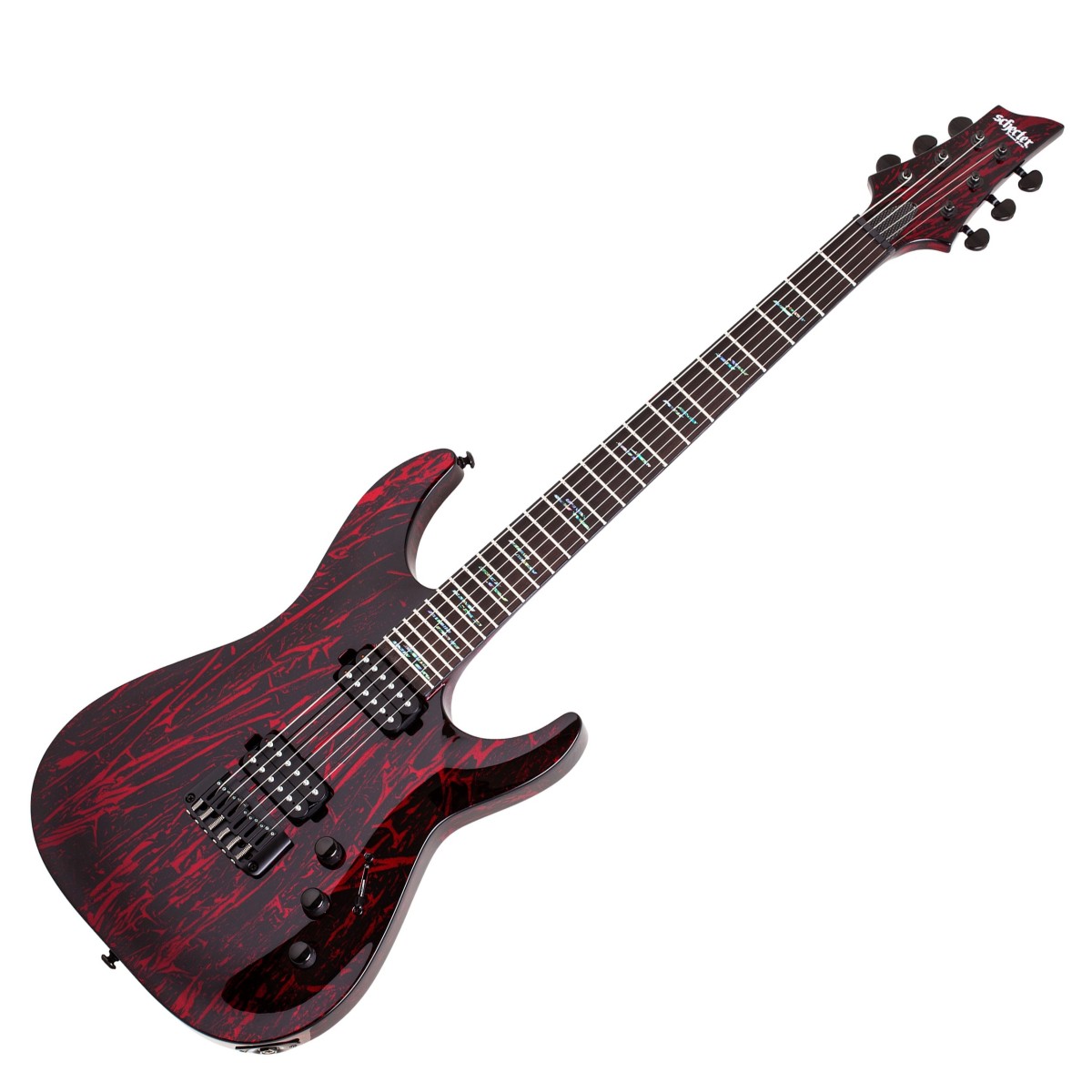 Schecter C-1 Silver Mountain Blood Moon - Ex Demo