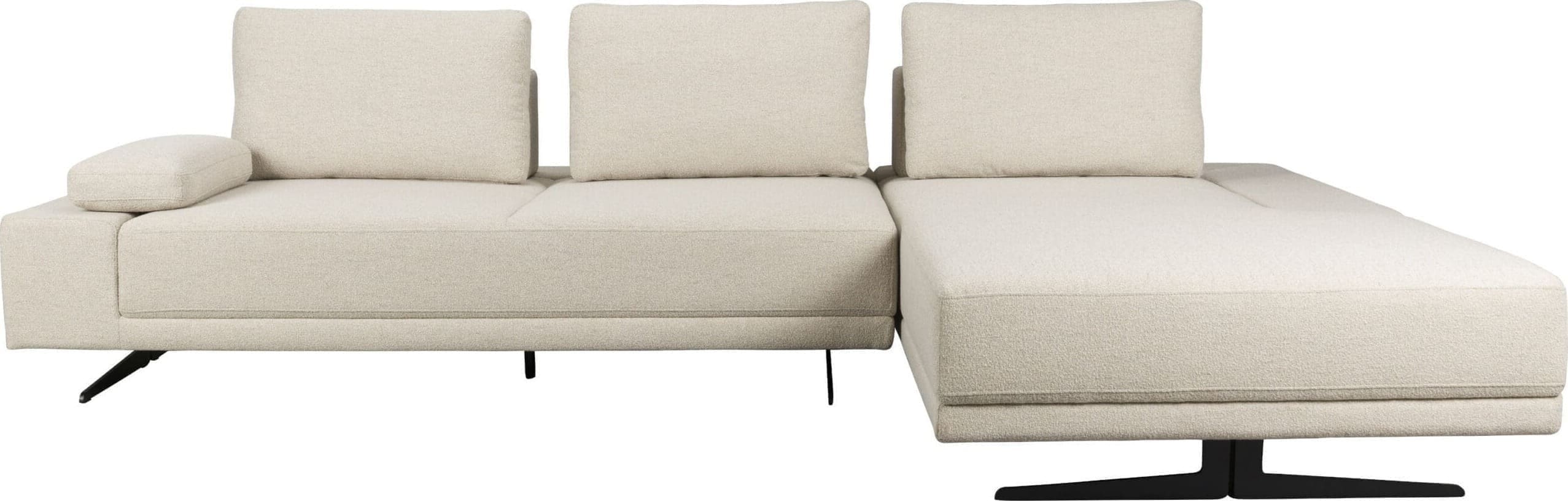 Dutchbone | Shelly Bank Off-white Rechts Chaise Longue | Zitmeubels woonkamer | Hoekbank