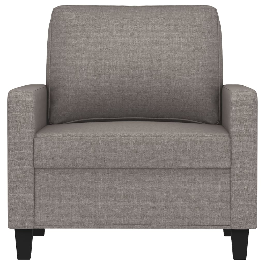 vidaXL Fauteuil 60 cm stof taupe