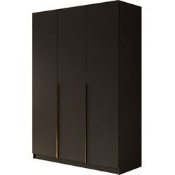 Meubella Kledingkast Sabre 2 - Zwart - 150 cm