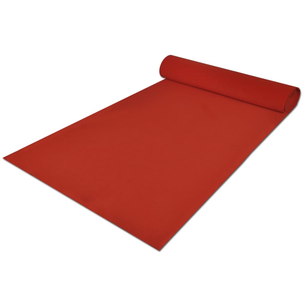 vidaXL Rood tapijt 1 x 10 m extra zwaar 400 g/m2