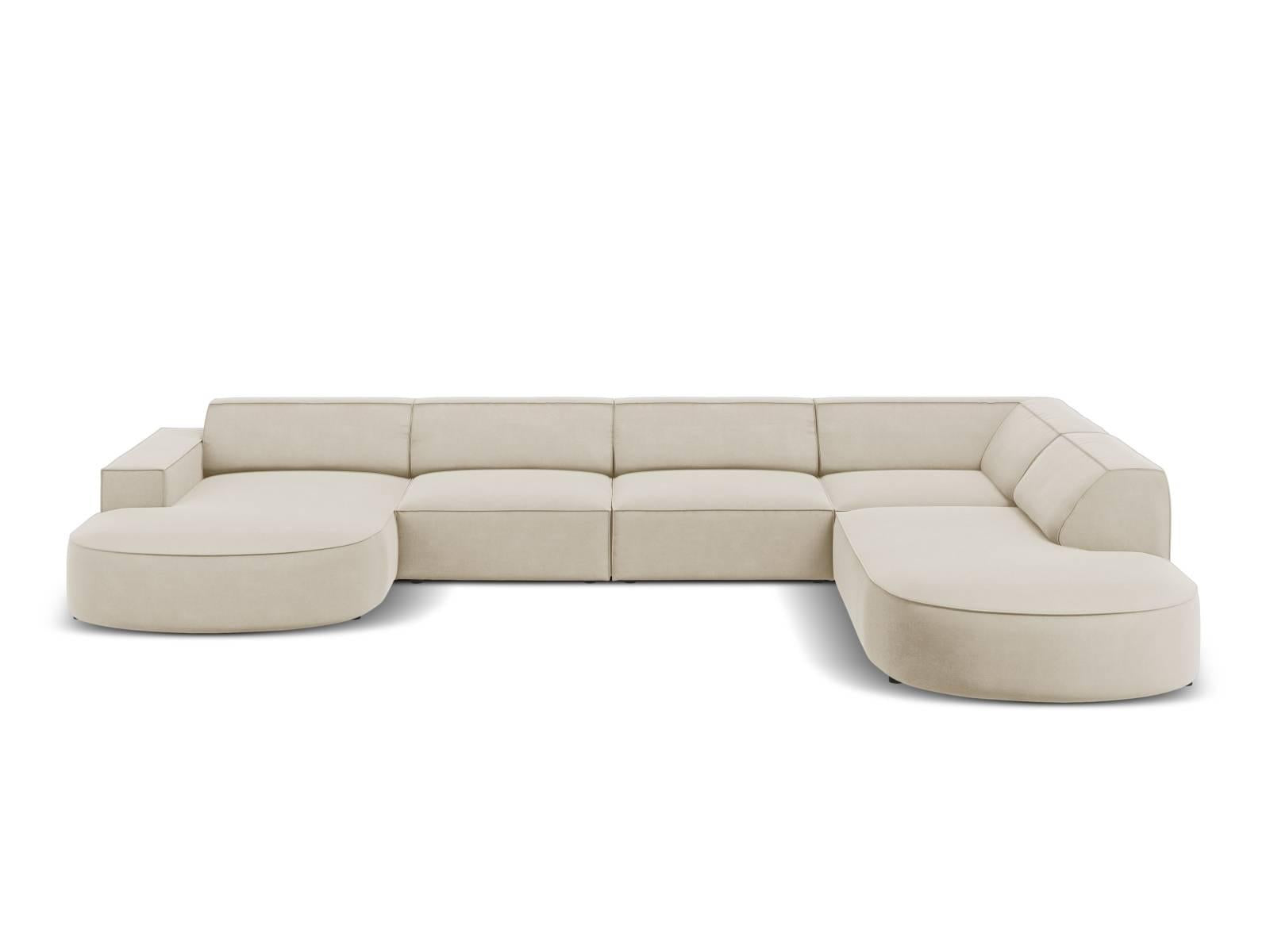 Micadoni U-bank Jodie velvet rechts rond | 